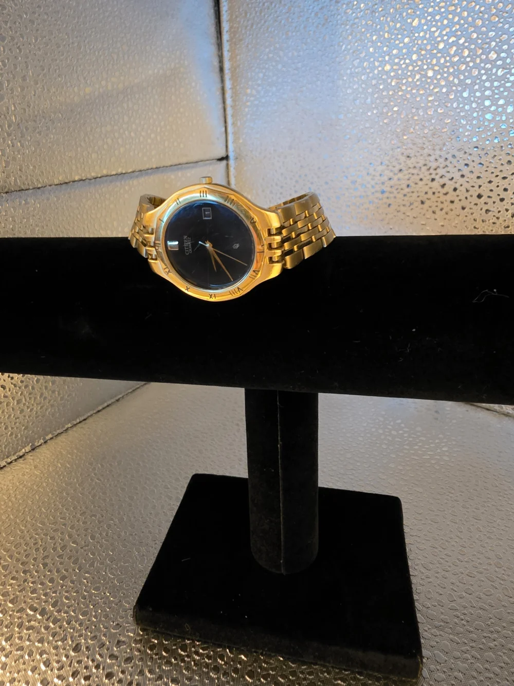 Citizen Gold-Tone Men's Quartz Watch with Black Dial